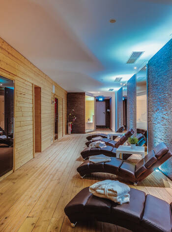 The hotel has a wellness area with a Finnish sauna and relaxing massages.
