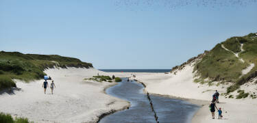 Tilbring en dag ved Vesterhavet, hvor I kan gå lange ture ved vandet eller bare nyde det gode vejr og den friske havluft.
