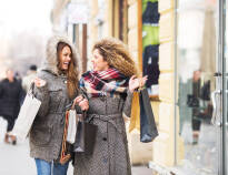 You'll be centrally located, with many of the city's great shopping opportunities close by.