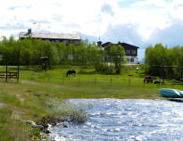 The hotel is perfectly located if canoe paddling is of interest.