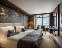 Some of the elegant and luxurious rooms have beautiful sea views.