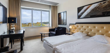 Du vil føle dig hjemme i de stilfulde og rolige værelser.