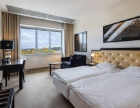 You will feel at home in the stylish and sound proof rooms.