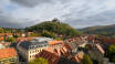 Den farverige by Wernigerode med slottet tronende øverst ligner et eventyr.