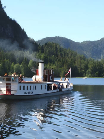 Take a trip on the Byglandsfjorden with the D/S Bjoren, which was built in 1866 at a small shipyard in the area.