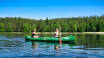 Explore Vallekilen and Nidelva by canoe or pedalboat. One hour is included in your Risskov package!