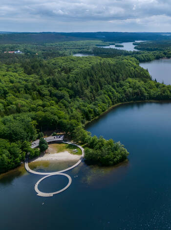 Silkeborg ist bekannt für seine schönen Seen und der ikonische Badesteg am Østre Søbad ist besonders einen Besuch wert.