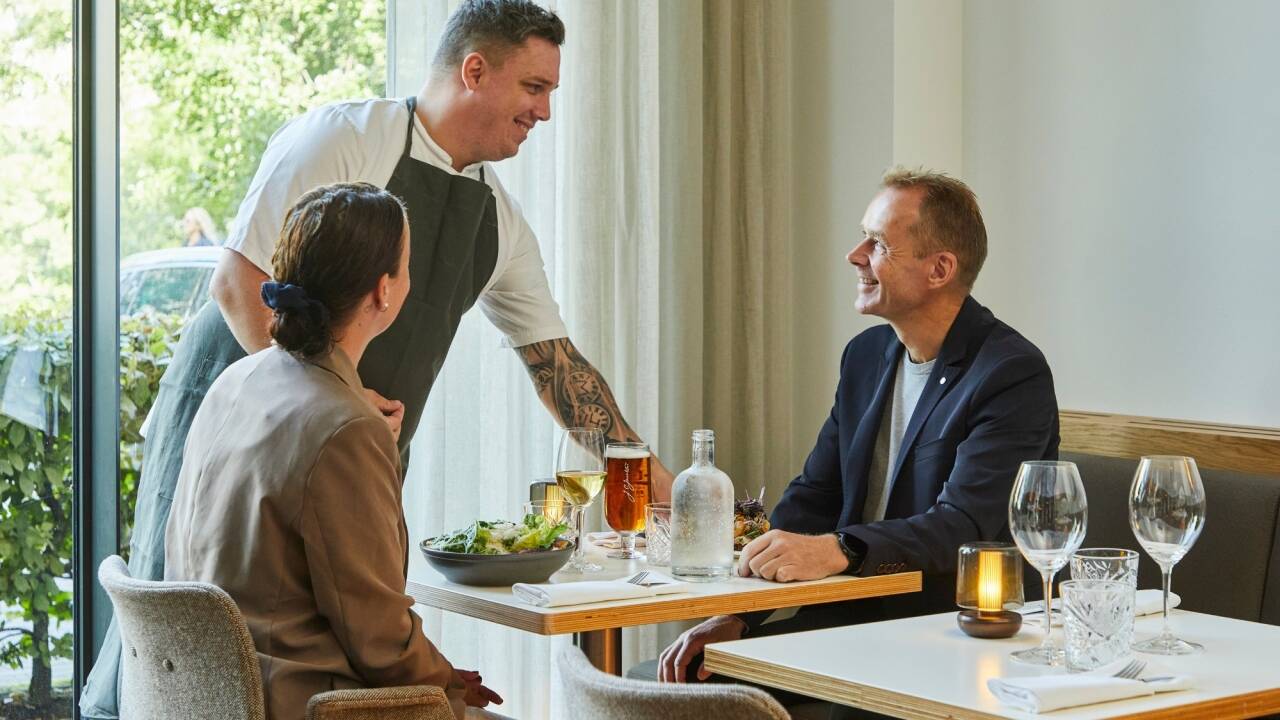 Restaurang Michael Ancher serverar modern mat tillagad på noga utvalda råvaror.