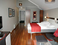 Hummeren Hotel har 30 værelser som er smagfuldt indrettet med et maritimt décor.