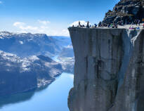 Whatever the season, a cruise on Lysefjorden will always be an experience, with waterfalls and views of Preikestolen