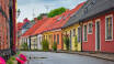Det smukke, historiske hotel ligger i centrum af Ystad.
