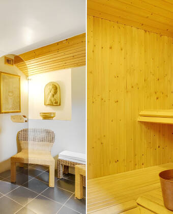 Lassen Sie den Alltagsstress los und entspannen Sie sich in der hoteleigenen Sauna.