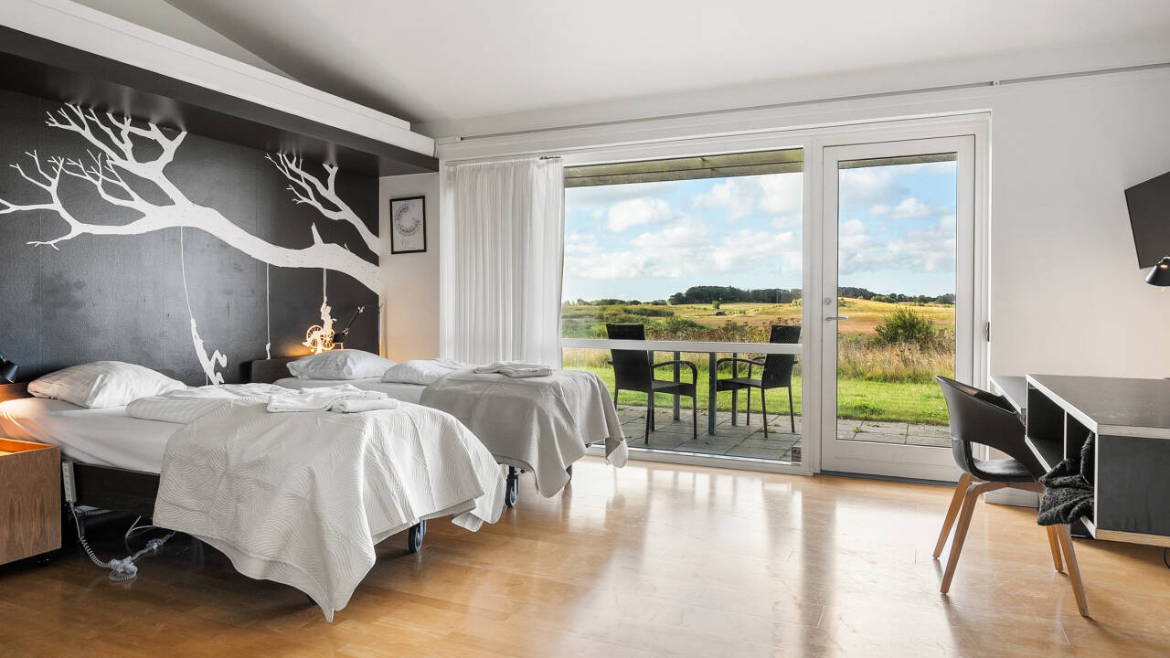 The rooms and homes are designed to provide space and accessibility for everyone.