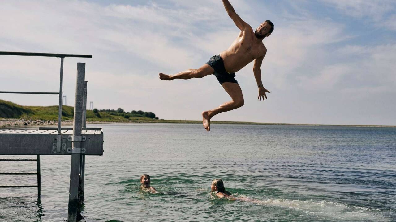 Head down to Musholm’s 25 x 4-meter bathing jetty for a refreshing swim.