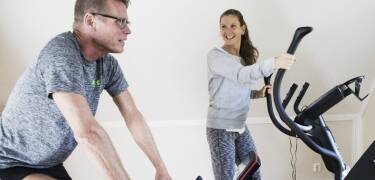 Es gibt drinnen viele Möglichkeiten, sich fit zu halten.