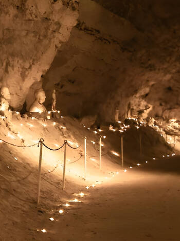 Don't miss the chilly but very fascinating pleasure of the Thingbæk Limestone Mines.