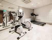 Der er også muligheder for at bevæge musklerne lidt mere intensivt i hotellets træningslokale