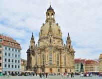 Dresdens gamla stadsdel som också är ett historiskt och kulturellt centrum fyllt med vackra byggnader.