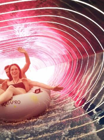 The area around the hotel is packed with activities! For example, take a trip to the subtropical water park.