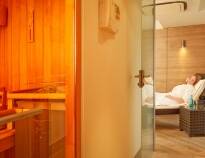 After an eventful day, relax in the hotel's wellness area, which includes a sauna and fitness facilities.