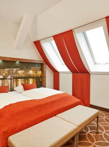 The hotel offers an ideal base for exploring Lübeck's Old Town, a UNESCO World Heritage Site since 1987.
