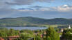 Mit der guten und schönen Aussicht vom Hotel aus können Sie quer über den See Siljan schauen.