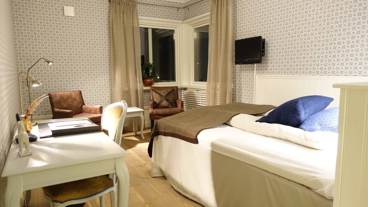 Die Villa Långbers hat helle Zimmer, die alle individuell und stilvoll eingerichtet sind. Sie tragen für Dalarna typische Stilelemente.