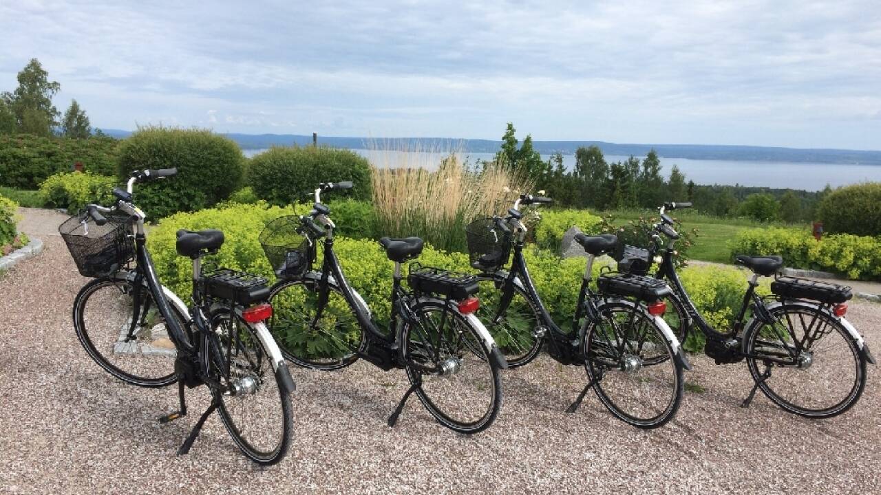Opplev de vakre omgivelsene i Tälllbergs på to hjul. Dere kan leie sykler på hotellet.
