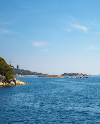 Sunbathe and swim at Lökholmen and Capri seaside resort with both sandy and rocky beaches.