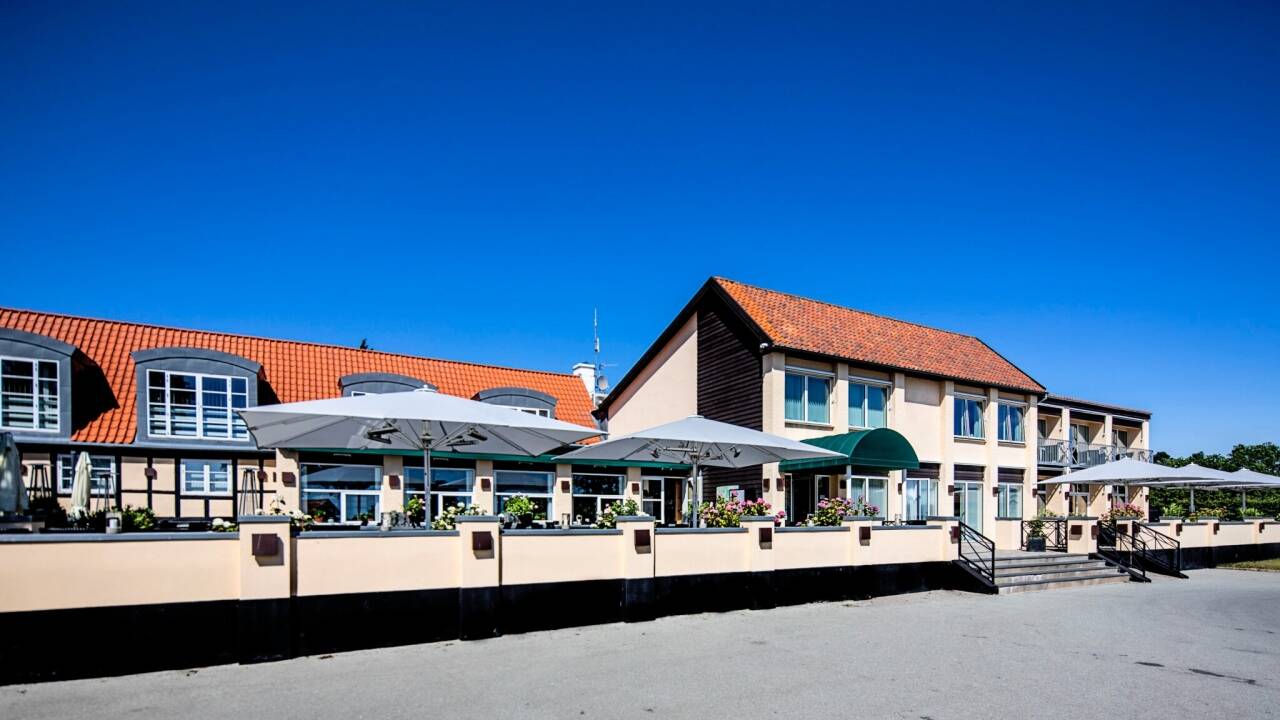 The hotel’s large terrace is the perfect place to enjoy breakfast, afternoon drinks, or long summer evenings with beautiful views across the water.