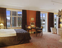 Der er Art Deco-inspireret stil og kunst i alle hotellets eksklusive værelser.