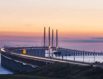 Close to Malmö Central Station, you can take the train to Copenhagen via the Øresund Bridge.