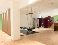 Overnight guests have free access to the hotel's gym and relaxation area with sauna.