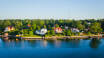 The Stockholm archipelago consists of over 24,000 islands. Boats depart from Stockholm to the larger islands.