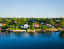 The Stockholm archipelago consists of over 24,000 islands. Boats depart from Stockholm to the larger islands.