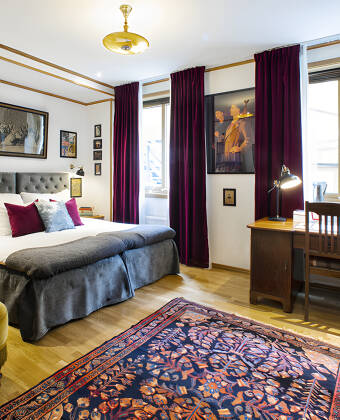 Alle Zimmer sind persönlich und charmant eingerichtet und mit einer Mischung aus neuen Möbeln, Antiquitäten und modernen Annehmlichkeiten ausgestattet.