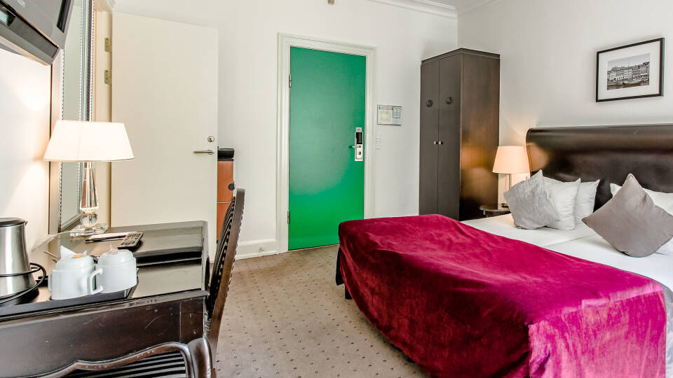 Stay in one of the hotel's lovely double rooms