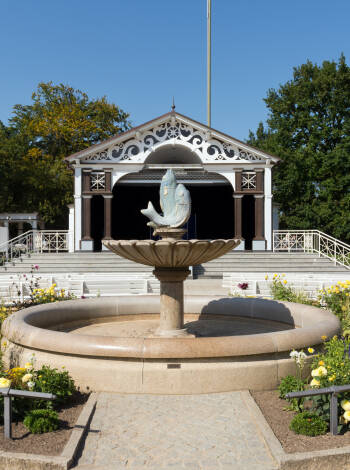 Boltenhagen’s Kurpark, steps from the hotel, often hosts concerts and cultural events