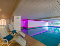 After an eventful day, relax in the hotel's small spa area, which includes an indoor swimming pool.