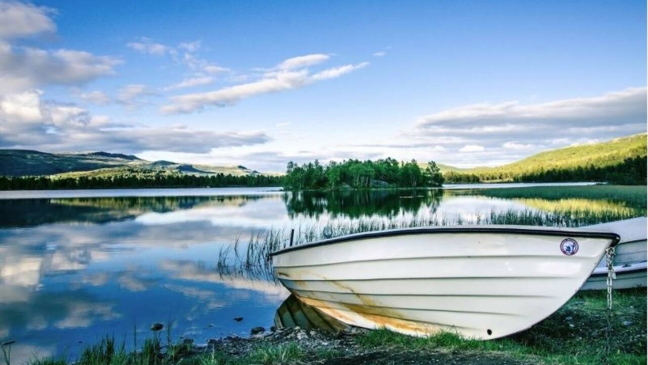 Om sommeren er det gratis at låne en robåd eller kano og tage sig en tur på søen.