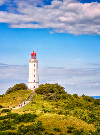 Besuchen Sie die Insel Hiddensee. An der Rezeption können Sie Schiffskarten kaufen.