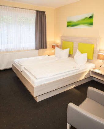 Enten du planlegger en romantisk helg eller en kort aktiv ferie i nærheten av Goslar, tilbyr rommene et innbydende miljø.