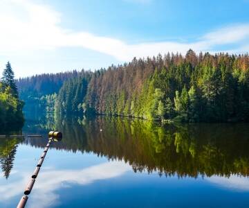Der Oker-Stausee ist einen Besuch wert. Er ist einer der größten Stauseen in Niedersachsen.