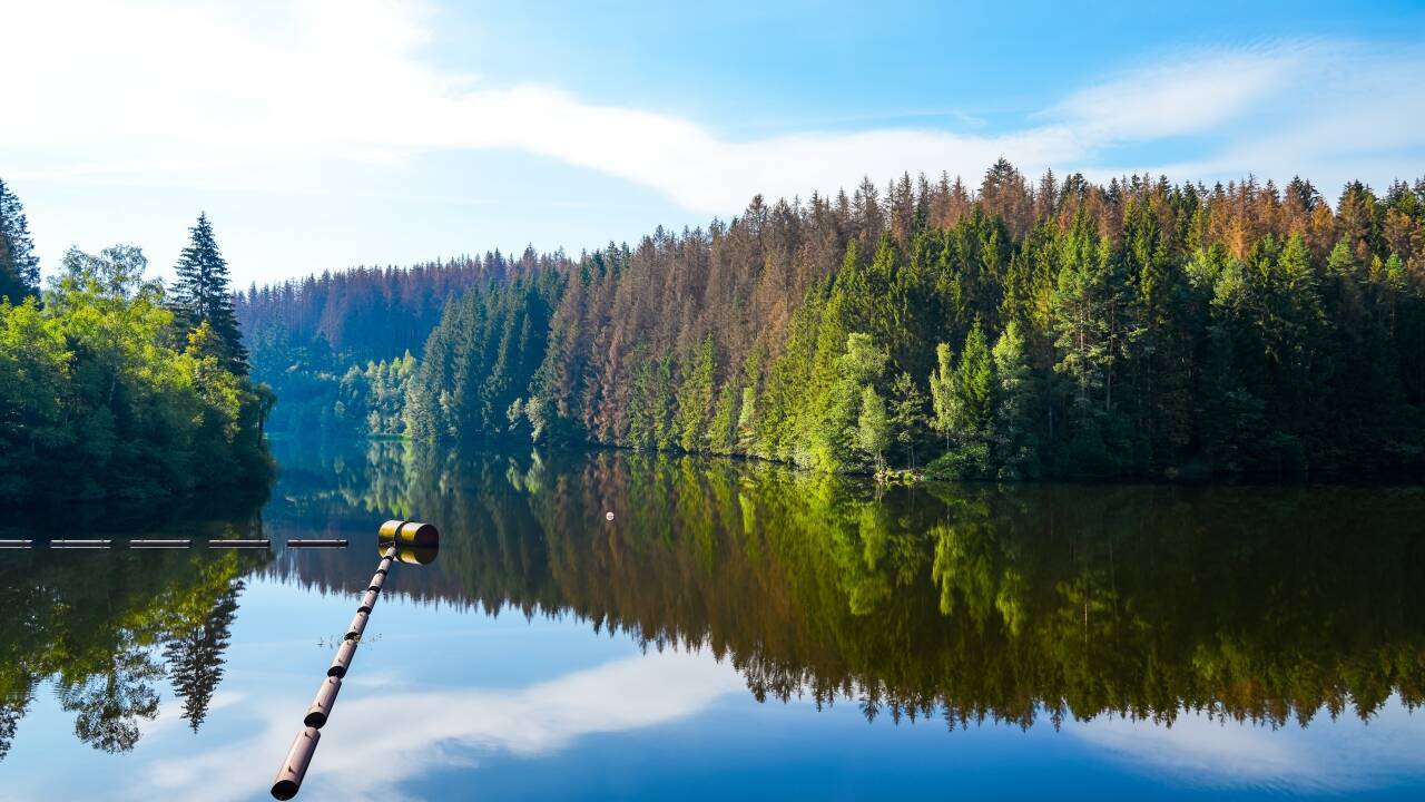 Oker-reservoaren är väl värd ett besök. Det är en av de största reservoarerna i Niedersachsen.