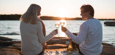 Der er lagt op til romantik og hygge med et dejligt SPAophold på den svenske vestkyst