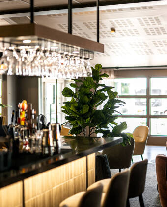 Efter en lång och upplevelserik dag kan ni runda av dagen med en drink i hotellets bar