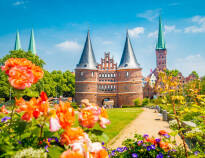 God og praktisk beliggenhet, kun få minutter fra Lübecks gamleby, Holstentor, jernbanestasjonen og den historiske 'Alte Salzstrasse'.