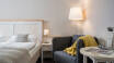 Hotellets koselige og lyse rom er en perfekt base for et opphold i Büsum.