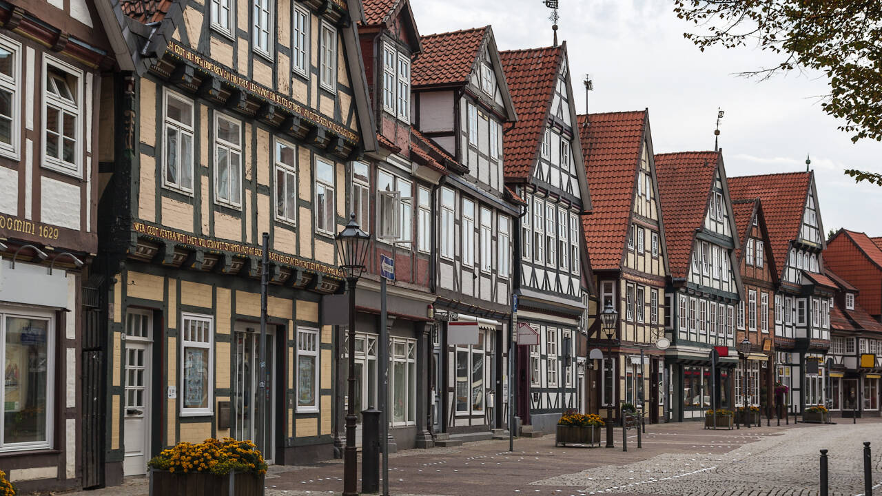 I den gamle bydel i Celle er der over 450 bindingsværkshuse og mange af dem huser unikke butikker.