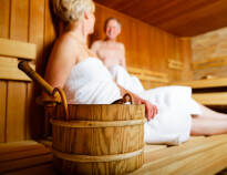 Entspannen Sie sich in der Sauna nach einem Tag voller Entdeckungen.